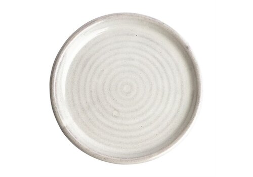  Olympia Canvas round plates with narrow edge | white| 18cm | 6 pieces 