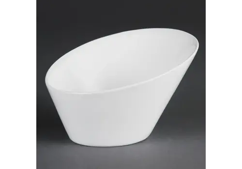 Olympia Whiteware oval sloping bowls | White | 18x20cm | 3 pieces 