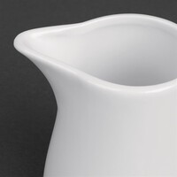 Pots à lait en faïence blanche avec anse | 21,2 cl | 6 pièces