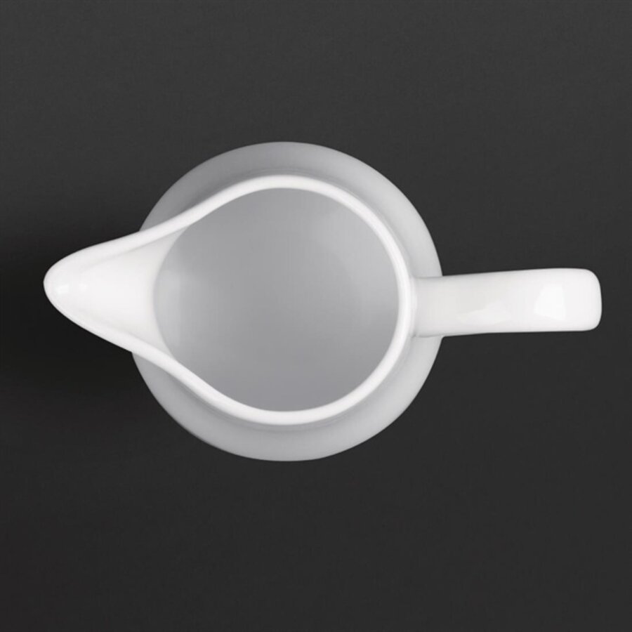 Pots à lait en faïence blanche avec anse | 21,2 cl | 6 pièces