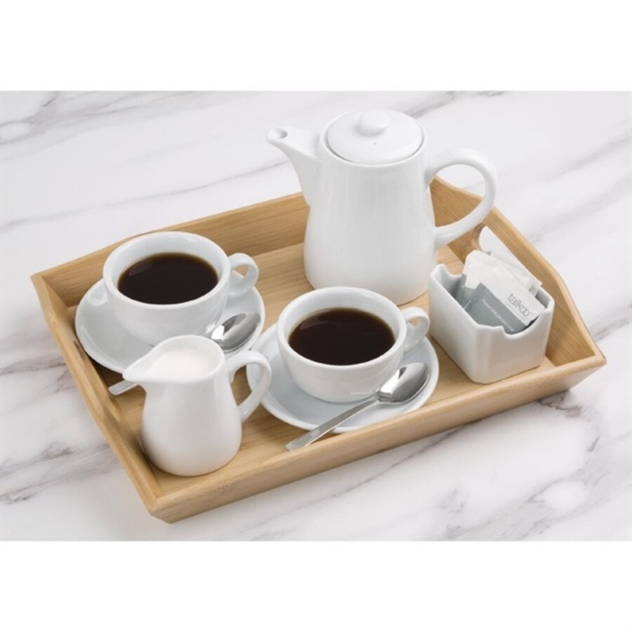 Pots à lait en faïence blanche avec anse | 21,2 cl | 6 pièces