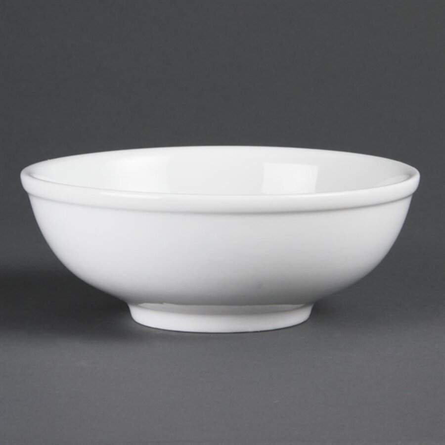 Whiteware noodle bowl | Porcelain | 19cm | 6 pieces