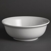 Saladier en faïence blanche | 20 cm | Porcelaine | 6 pièces