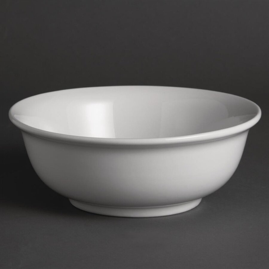 Salatschüssel aus Weißware | 20 cm | Porzellan | 6 Stück