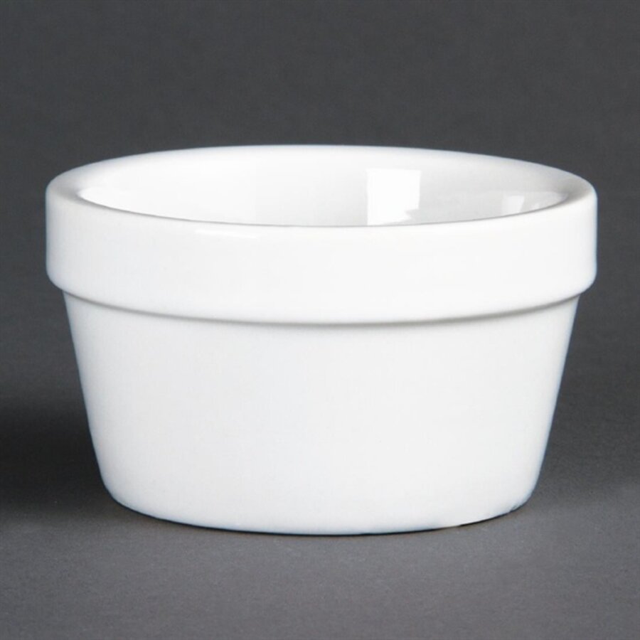 ramequins blancs | Porcelaine | 7,7 x 4,5 cm | 6 pièces