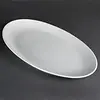 Olympia Whiteware deep white oval bowl | Porcelain | 50Øcm