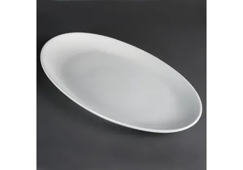  Olympia Bol ovale blanc profond en faïence | Porcelaine | 50Øcm 