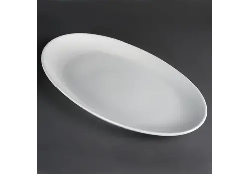 Olympia Whiteware deep white oval bowl | Porcelain | 50Øcm 