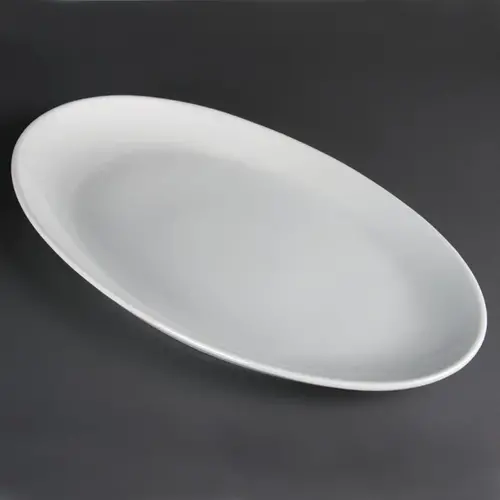 Olympia Whiteware deep white oval dish | Porcelain | 50Øcm 