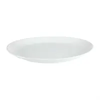 Whiteware deep white oval bowl | Porcelain | 50Øcm