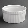 Olympia Plats à soufflé en faïence blanche | Porcelaine | 10,5Øcm | 6 pièces