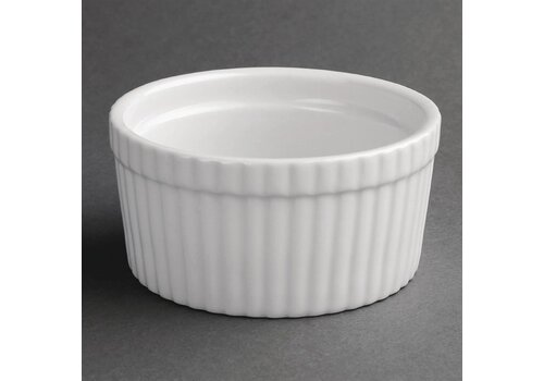 Olympia Plats à soufflé en faïence blanche | Porcelaine | 10,5Øcm | 6 pièces 