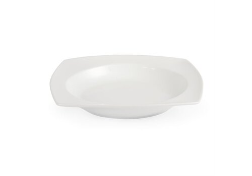  Olympia Whiteware rounded square soup plates | 25Øcm | 4 pieces 
