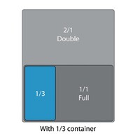 Électroménager | GN 1/3 | bol blanc | 6,5 cm de profondeur