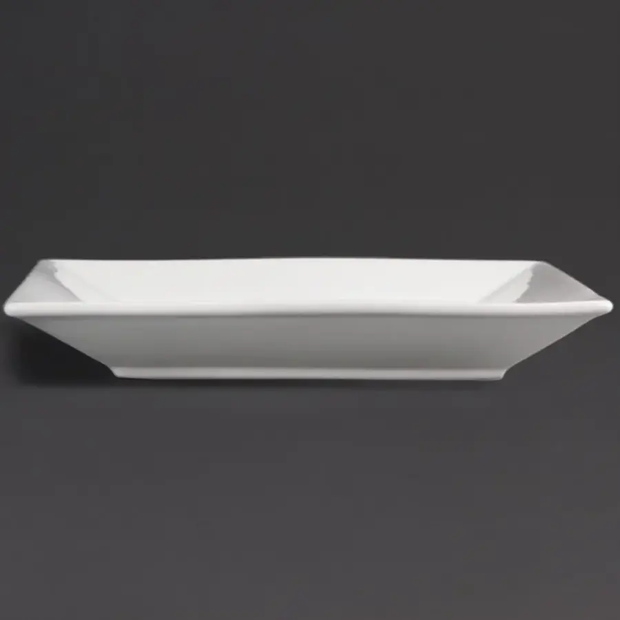 Whiteware square plate | 25x25cm | 6 pieces