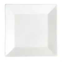 Planche carrée en céramique blanche | 25x25cm | 6 pièces