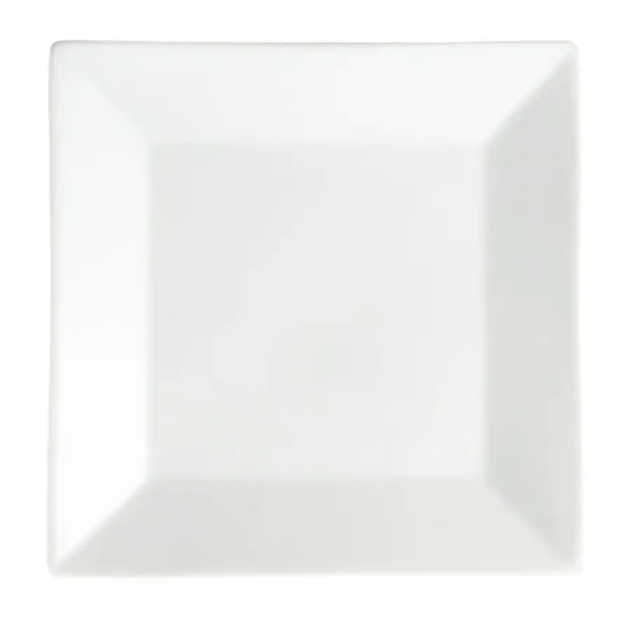 Planche carrée en céramique blanche | 25x25cm | 6 pièces
