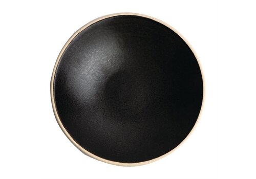  Olympia Bols peu profonds en toile | noir | 20 cm | 6 pièces 