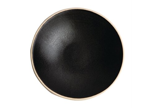  Olympia Canvas ondiepe schalen | zwart | 20cm | 6 stuks 