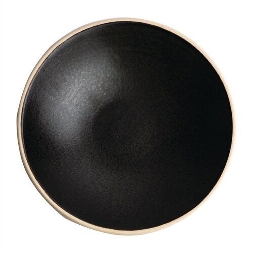  Olympia Canvas shallow bowls | black | 20cm | 6 pieces 