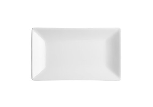  Olympia Plats de service rectangulaires en faïence blanche | 25x15cm | 4 pièces) 