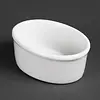 Olympia Ramequins ovales en faïence blanche | Porcelaine | 10,5Øcm | 12 pièces