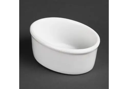  Olympia Whiteware oval ramekins | Porcelain | 10.5Øcm | 12 pieces 