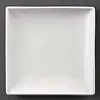Olympia Assiettes carrées en faïence blanche | Porcelaine | 29,5Øcm | 6 pièces