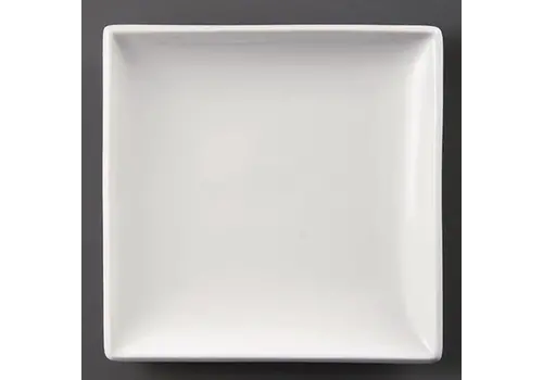  Olympia Assiettes carrées en faïence blanche | Porcelaine | 29,5Øcm | 6 pièces 
