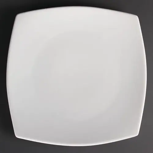  Olympia Whiteware vierkante borden met afgeronde hoeken | 30,5Øcm | 6 stuks 