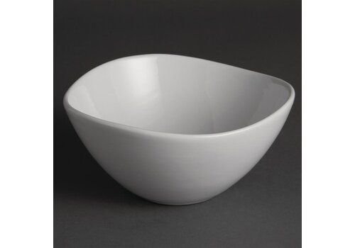  Olympia Whiteware wavy bowls | Porcelain | 15Øcm | 12 pieces 