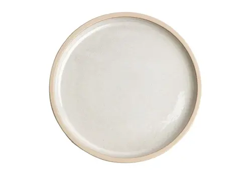  Olympia Assiettes rondes plates en toile | blanc | 25Øcm | 6 pièces 