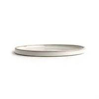 Assiettes rondes plates en toile | blanc | 25Øcm | 6 pièces