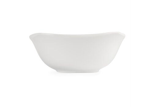  Olympia Bols carrés arrondis en faïence blanche | 22Øcm | 12 pièces 
