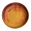 Olympia Canvas deep coupe plates | rust orange | 23Øcm | 6 pieces