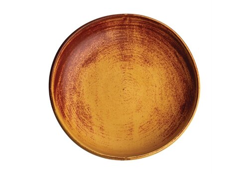  Olympia Assiettes creuses en toile | orange rouille | 23Øcm | 6 pièces 