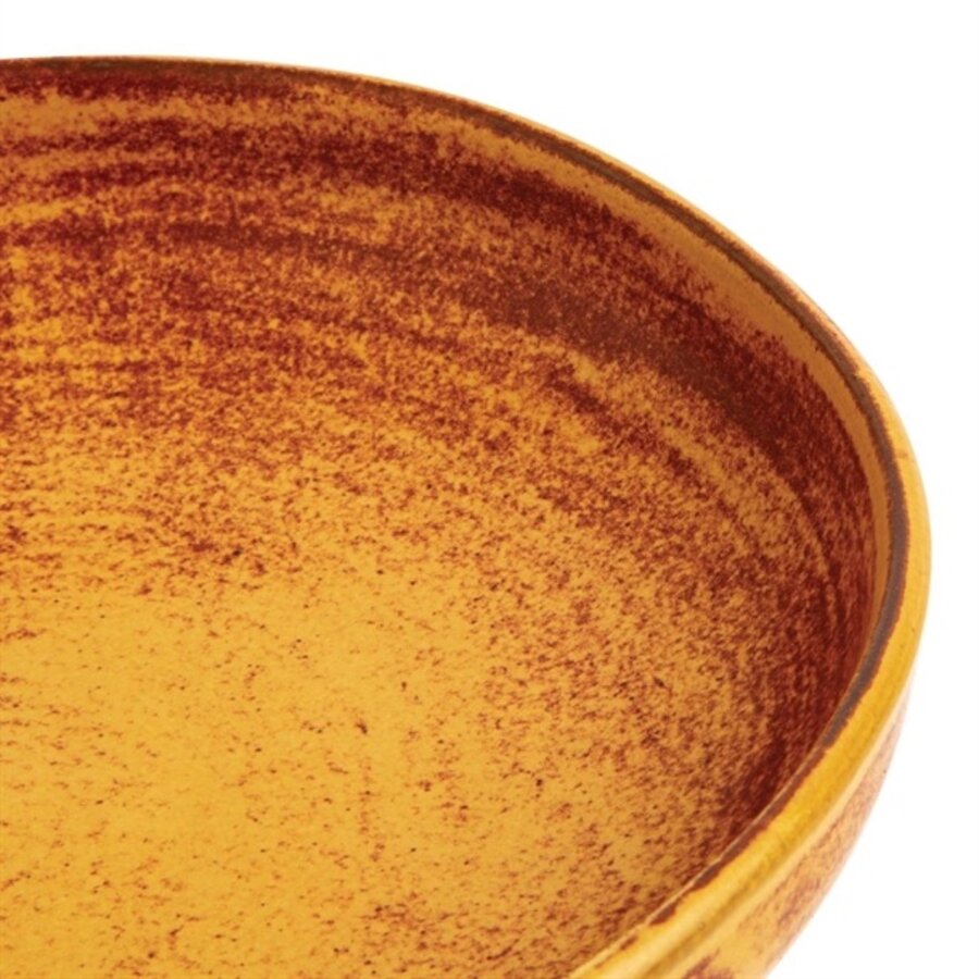 Tiefe Coupételler aus Canvas | rost orange | 23Øcm | 6 Stück