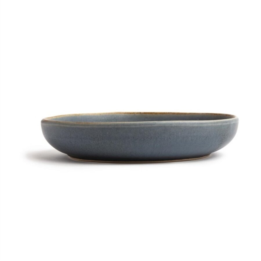 Tiefe Coupételler aus Canvas | blauer Granit | 23Øcm | 6 Stück