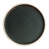 Olympia Assiettes rondes plates en toile | vert foncé | 25Øcm | 6 pièces