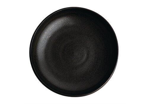  Olympia Assiettes creuses en toile | noir | 23Øcm | 6 pièces 