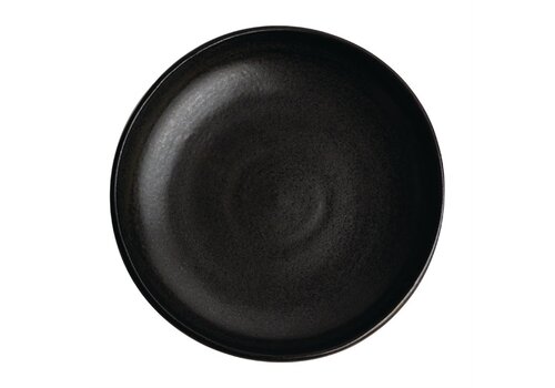  Olympia Canvas deep coupe plates | black | 23Øcm | 6 pieces 
