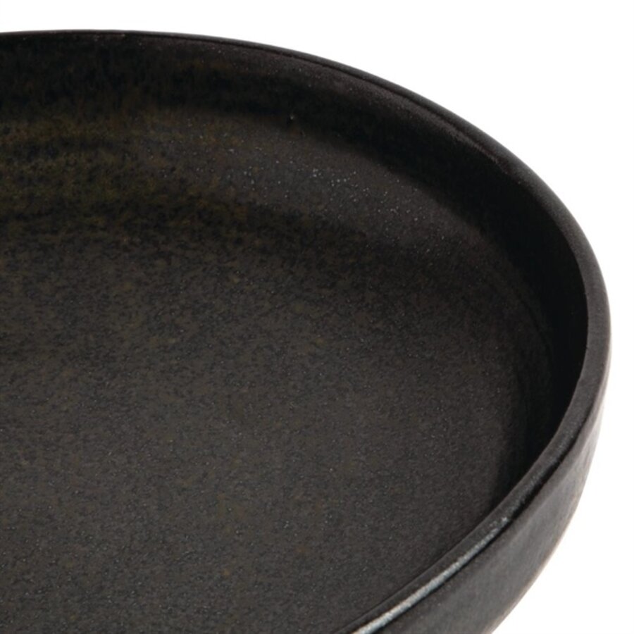 Tiefe Coupételler aus Canvas | schwarz | 23Øcm | 6 Stück