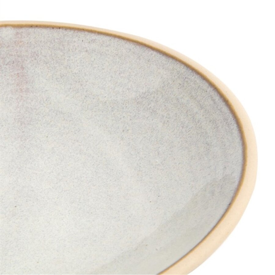 Canvas shallow bowls | white | 20Øcm | 6 pieces