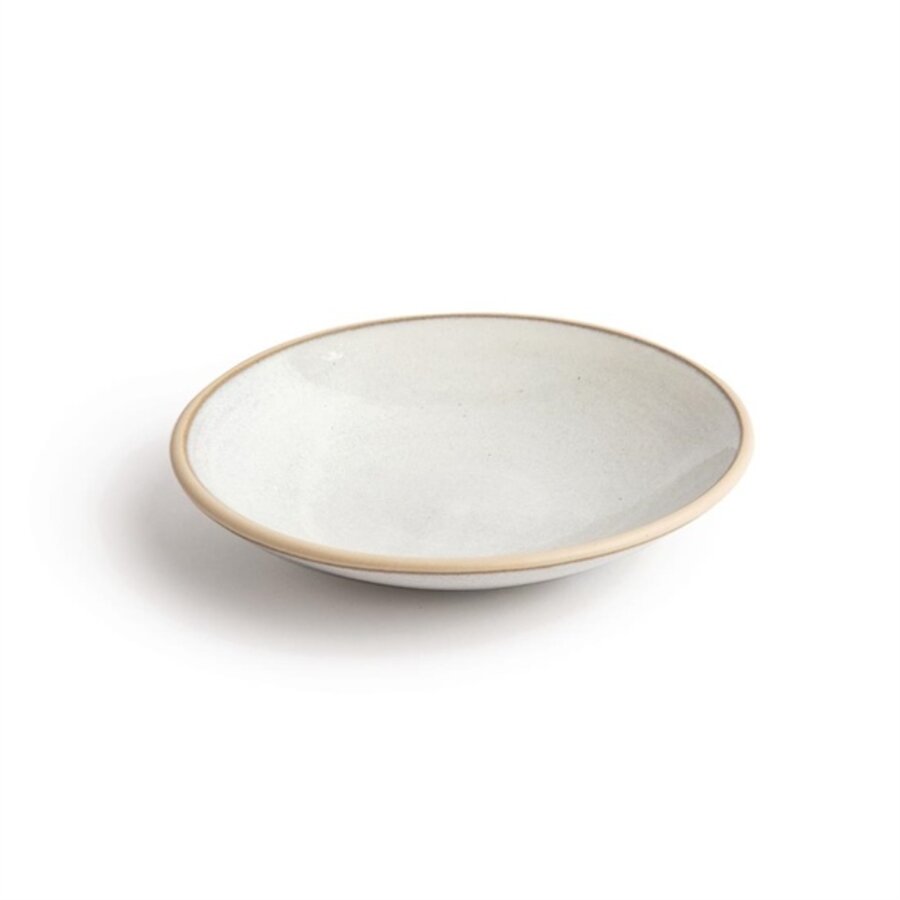 Canvas shallow bowls | white | 20Øcm | 6 pieces