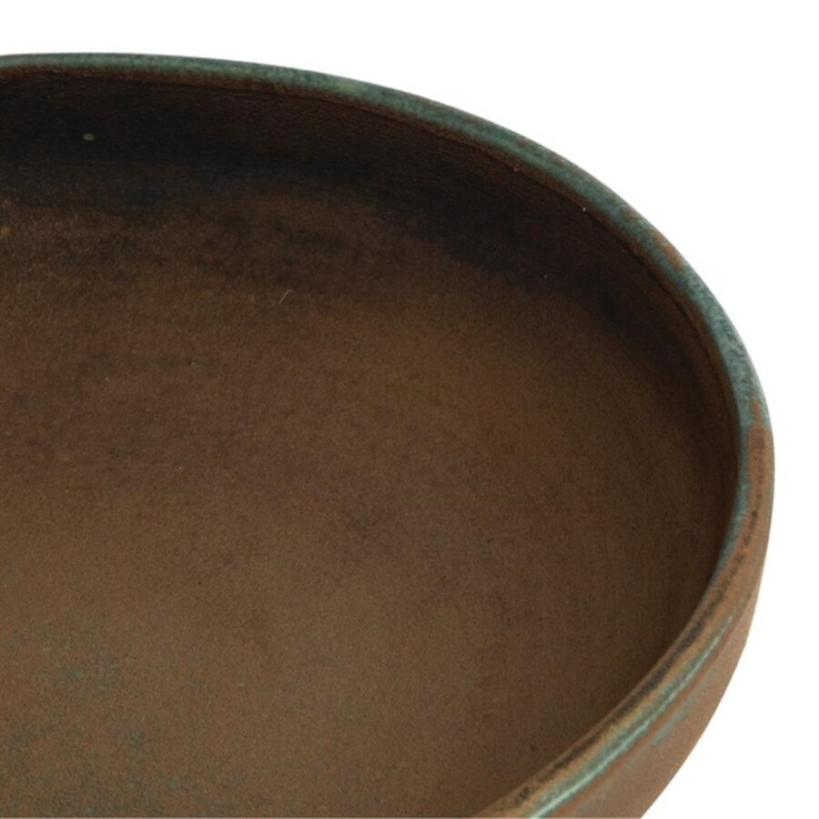 Assiettes creuses en toile | vert foncé | 23Øcm | 6 pièces