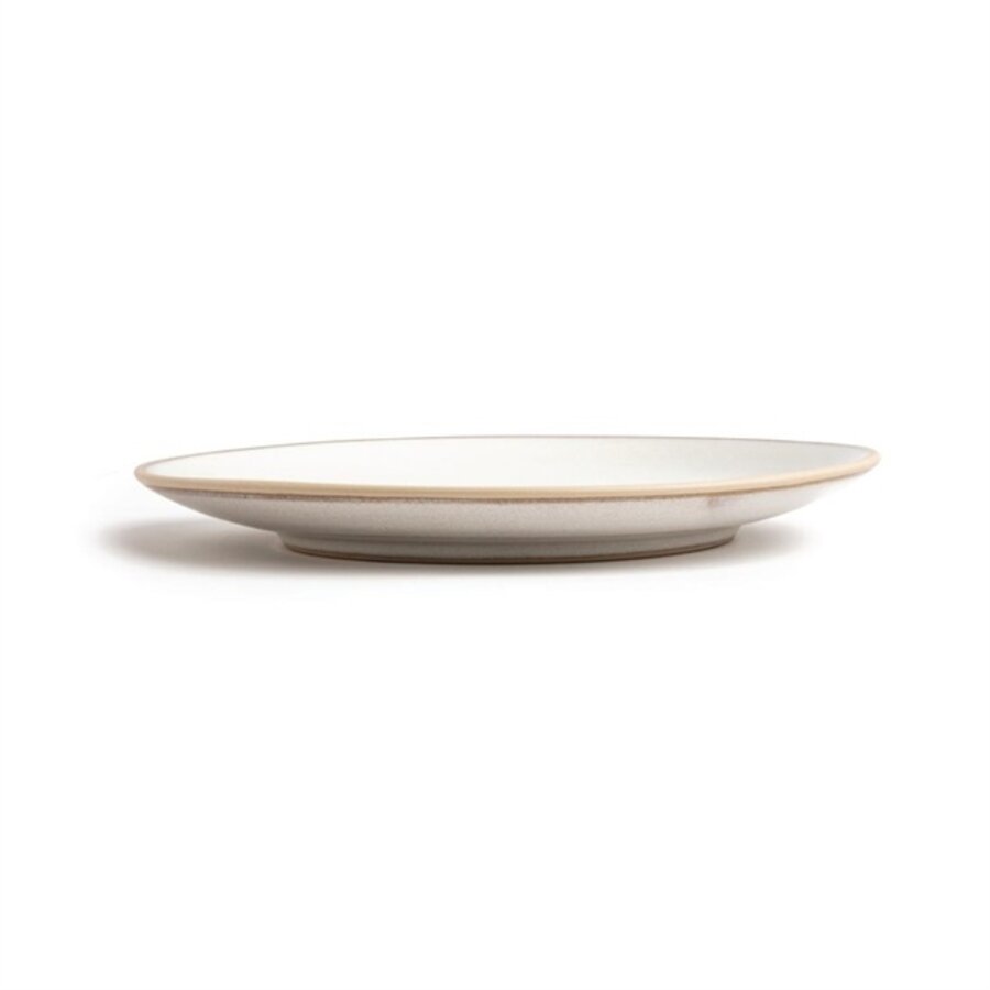 Canvas curved plates | white | 27Øcm | 6 pieces