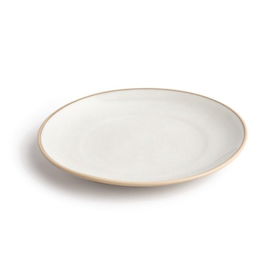 Canvas curved plates | white | 27Øcm | 6 pieces