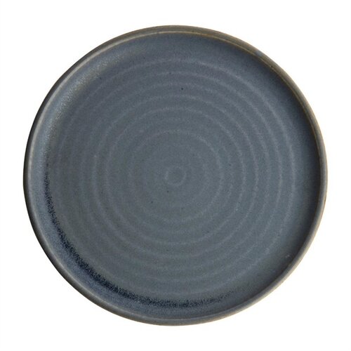  Olympia Canvas round plates with narrow edge | blue granite | 26.5Øcm | 6 pieces 