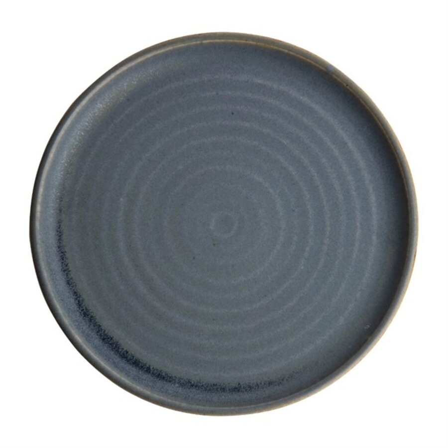 Canvas-Rundplatten mit schmalem Rand | blauer Granit | 26,5Øcm | 6 Stück