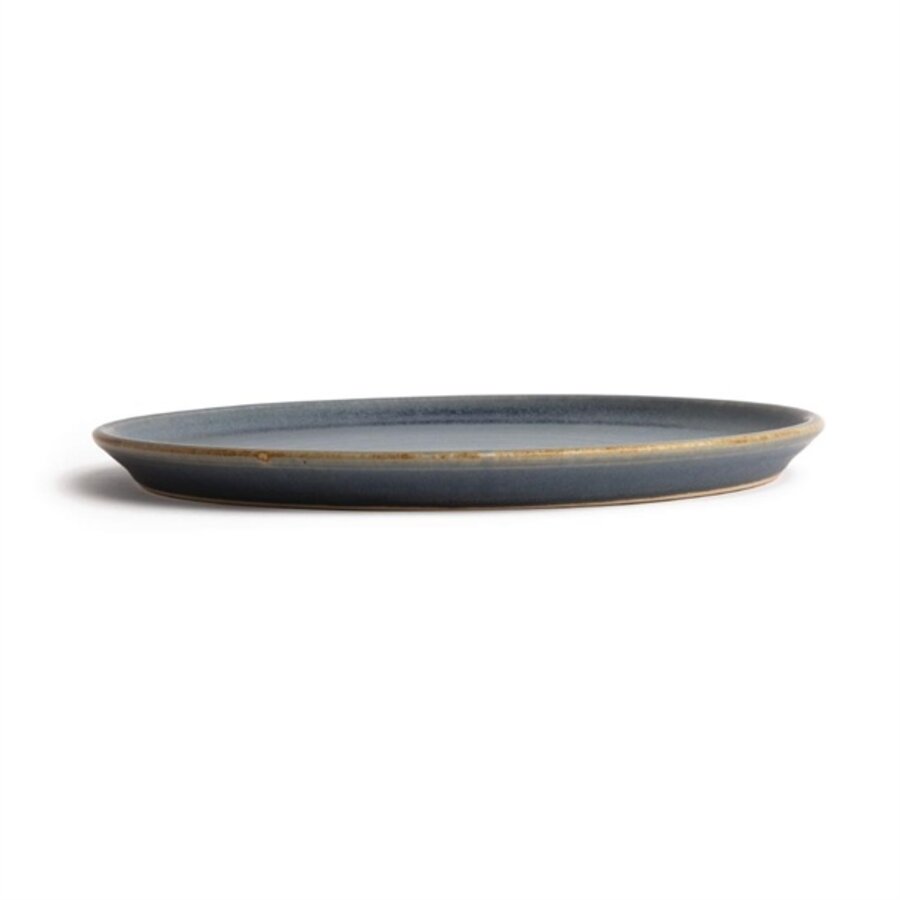 Canvas-Rundplatten mit schmalem Rand | blauer Granit | 26,5Øcm | 6 Stück